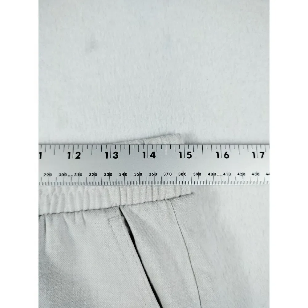 Nine West Sweatpants Womens Medium Light Grey Ankle Classiccore Minimalist Basic